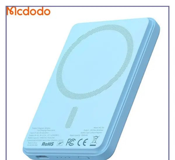 پاوربانک مگنتی مگ سیف 15 وات 5000 مک دودو Mcdodo Mini Magnetic Power Bank MC-395 (E)
