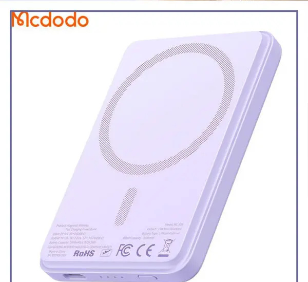 پاوربانک مگنتی مگ سیف 15 وات 5000 مک دودو Mcdodo Mini Magnetic Power Bank MC-395 (E)