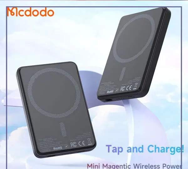 پاوربانک مگنتی مگ سیف 15 وات 5000 مک دودو Mcdodo Mini Magnetic Power Bank MC-395 (E)