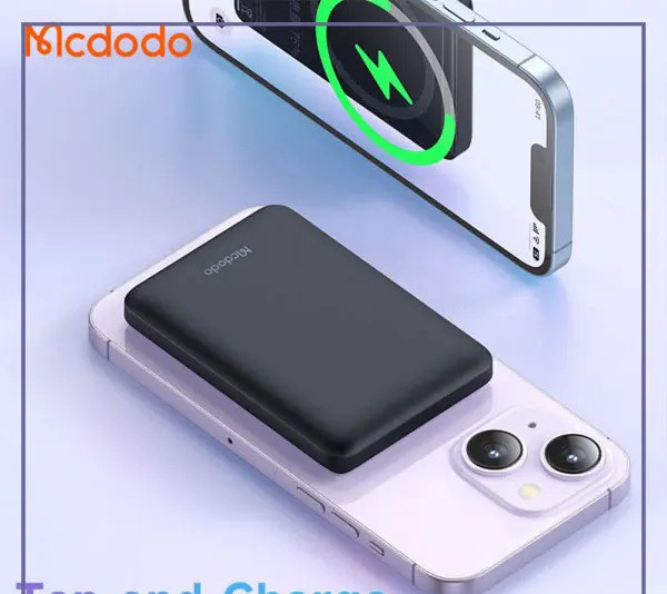 پاوربانک مگنتی مگ سیف 15 وات 5000 مک دودو Mcdodo Mini Magnetic Power Bank MC-395 (E)