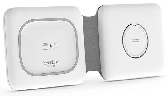 شارژر وایرلس 3 کاره ارلدم Earldom Magnetic Wireless Charger ET-WC19 (E)