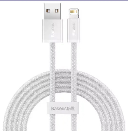 کابل شارژ لایتنینگ 1 متری بیسوس Baseus Dynamic Fast Charging Data Cable CALD000402 (E)