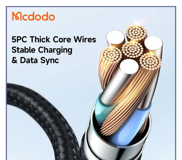 کابل شارژ لایتنینگ 1.2 مک دودو Mcdodo Lightning Data Cable CA-3580 (E)