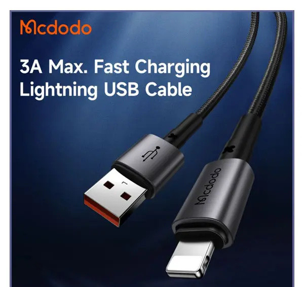 کابل شارژ لایتنینگ 1.2 مک دودو Mcdodo Lightning Data Cable CA-3580 (E)