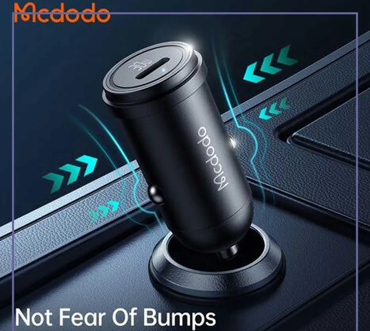 شارژر فندکی مکدودو 30 وات به همراه تایپ سی به لایتنینگ MCDODO CC-7492 (E)