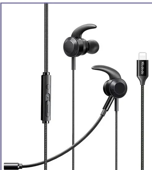 هندزفری سیمی گیمینگ لایتنینگ مک دودو Mcdodo Gaming Lightning Earphone HP-1350 (E)