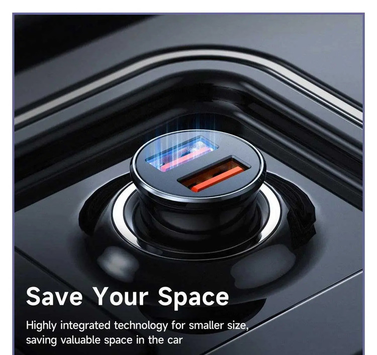 شارژر فندکی دو پورت فست شارژ 12 وات Mcdodo Dual USB Output Car Charger cc-6602 (E)