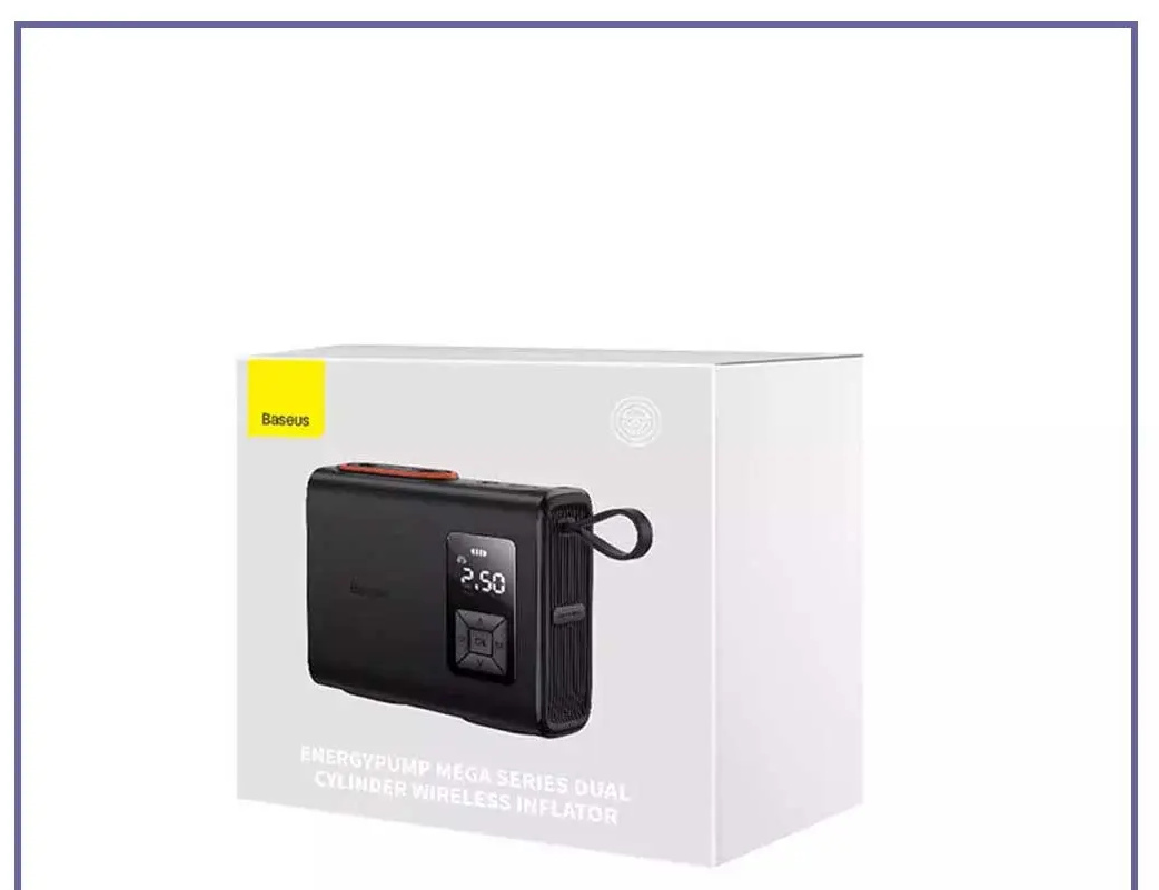 پمپ باد بیسوس Baseus Mega Energy Pump Series Dual Cylinder Wireless Inflator CRNL060001 (E)