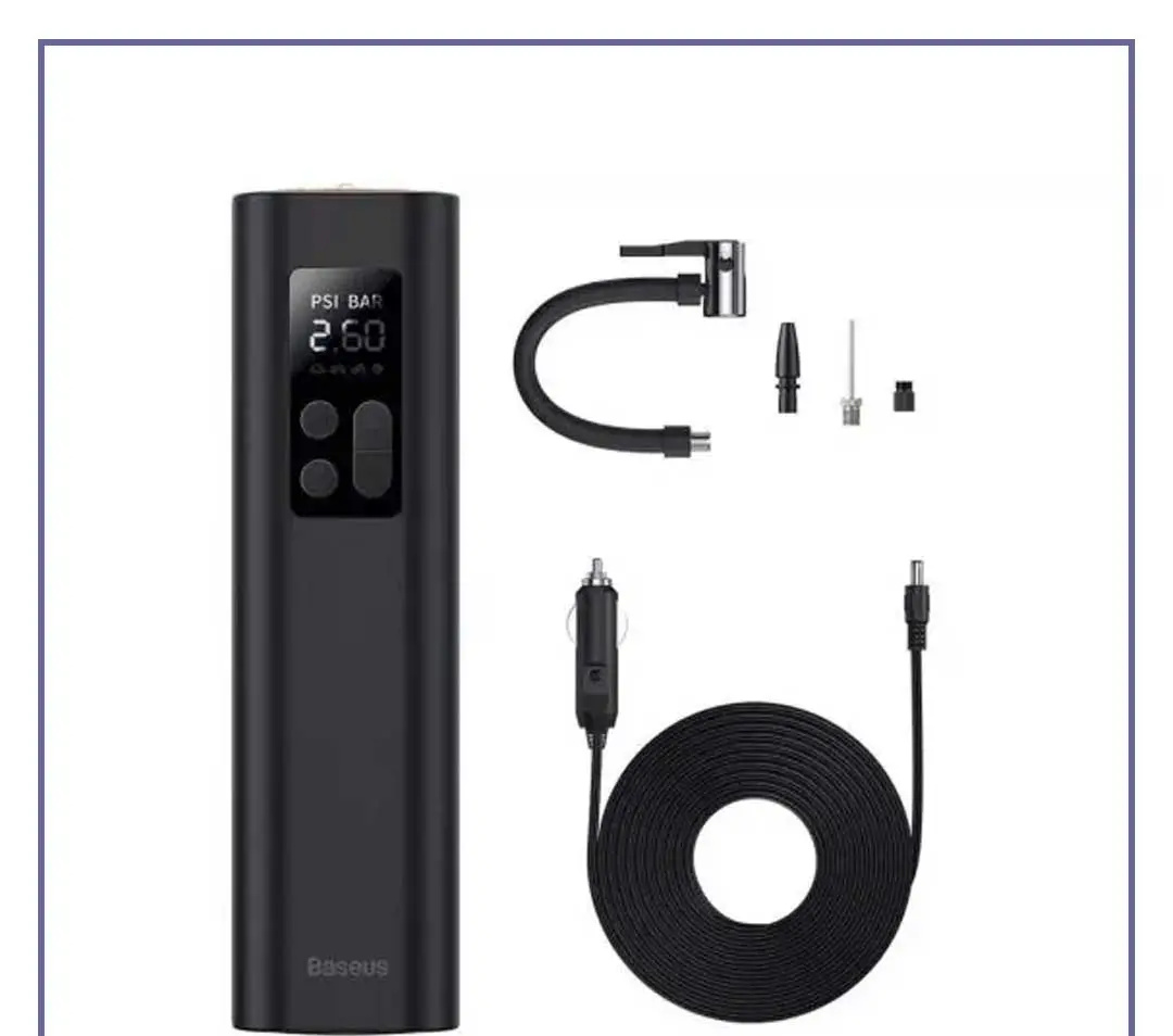 پمپ باد و چراغقوه بیسوس Baseus Super Mini Inflator Pump CRCQ000001 (E)