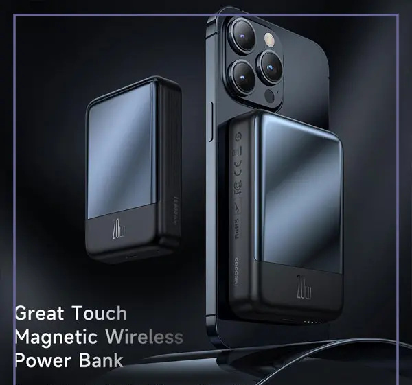 پاوربانک وایرلس مگنتی 20000 مک دودو Mcdodo Magnetic Wireless 20W Power Bank MC-502 (E)