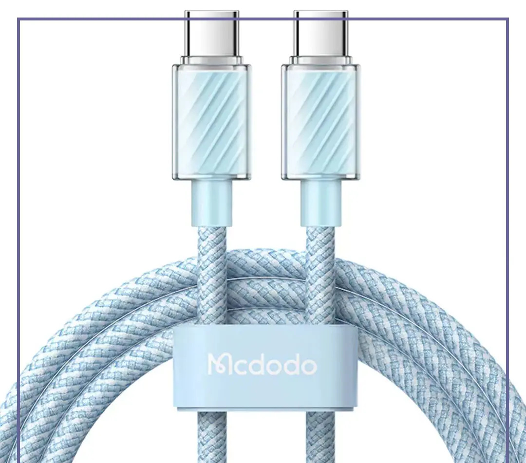 کابل شارژ دو سر تایپ سی 100 وات 1.2 متر مک دودو Mcdodo Type-C to Type-C PD Data Cable CA-3670 (E)