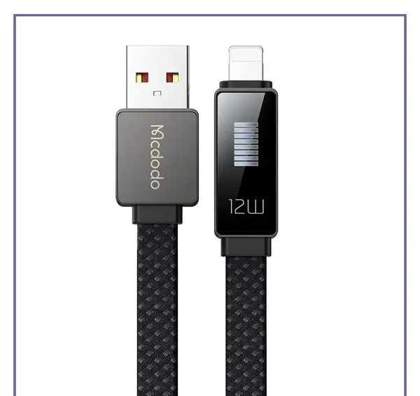 کابل شارژ لایتنینگ 1.2 متر مک دودو Mcdodo LED Rhythm Data Cable CA-497 (E)
