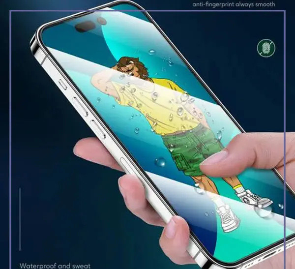 گلس دور سلیکیونی گرین لاین آیفون Green Lion 3D Silicone Plus High Definition For Iphone 14 Pro Max GN3DSHD14PM (E)