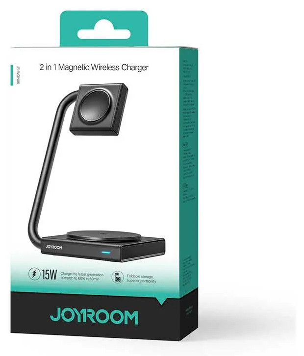 شارژر بیسیم 2 کاره جویروم Joyroom 2in1 wireless charger JR-WQN05 (E)