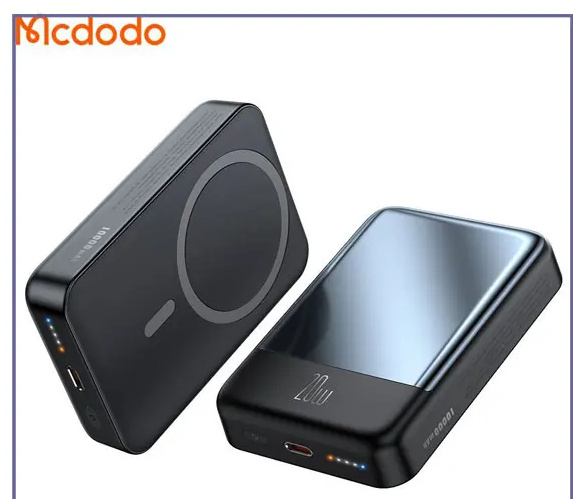 پاوربانک وایرلس مگنتی 20 وات 10000 مک دودو Mcdodo Magnetic Wireless Power Bank MC-426 (E)