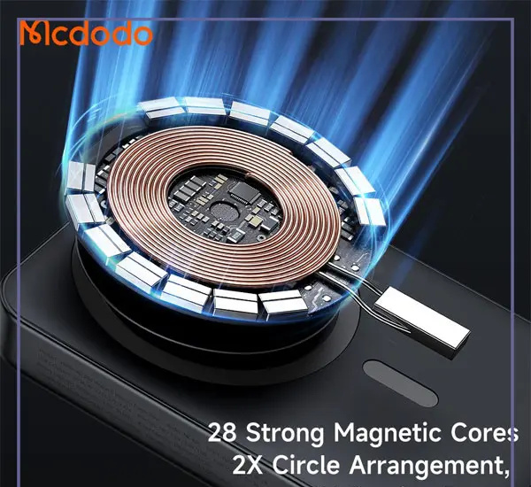 پاوربانک وایرلس مگنتی 20 وات 10000 مک دودو Mcdodo Magnetic Wireless Power Bank MC-426 (E)