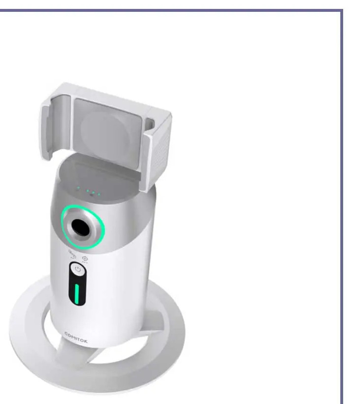 گیمبال هوشمند با تشخیص چهره رومیزی پرودو Porodo Gimbal with AI Face tracking (E)