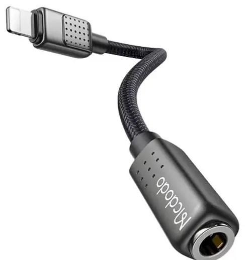 تبدیل لایتنینگ به جک 3.5 میلی متری مک دودو Mcdodo Lightning To DC3.5MM Female Digital Audio Cable CA-501 (E)