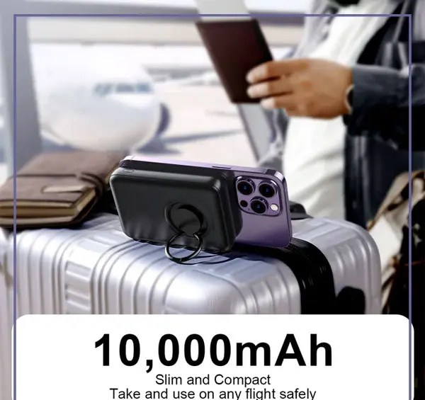 پاوربانک مگنتی وایرلس 10000 جویروم Joyroom Mini Magnetic Wireless Power Bank JR-W050 (E)