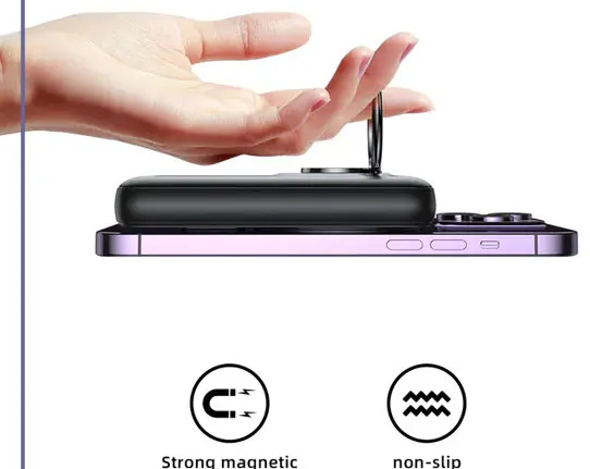پاوربانک مگنتی وایرلس 10000 جویروم Joyroom Mini Magnetic Wireless Power Bank JR-W050 (E)