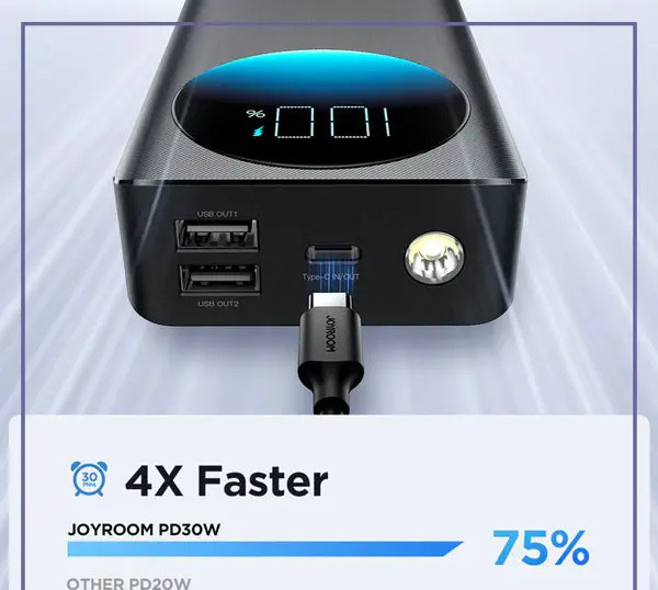 پاوربانک 30 وات 20000 جویروم Joyroom Fast ChargingPower Bank JR-PBF02 (E)
