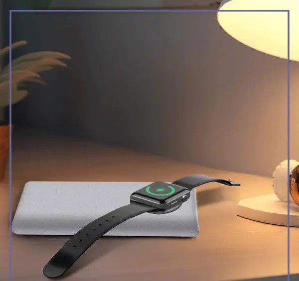 پاوربانک 2 کاره 10000 گرین لاین Green Lion 2in1 with wireless Watch Charger GN2N1OPB10KBKA (E)