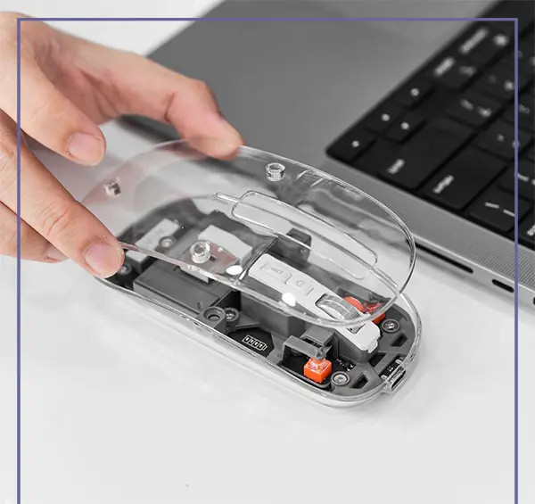 موس بیسیم 3 حالته کوتسی Coteci Magic Crystal II Three Mode Mouse 84015 (E)