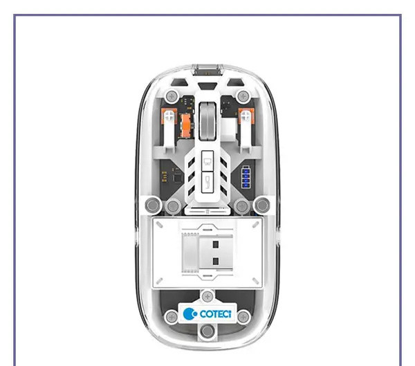 موس بیسیم 3 حالته کوتسی Coteci Magic Crystal II Three Mode Mouse 84015 (E)