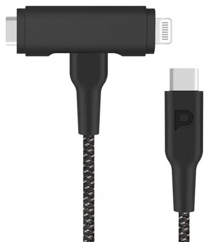 کابل دو سر 60 واتی پاورولوژی Powerology Braided Data Cable PCAB007BK (E)