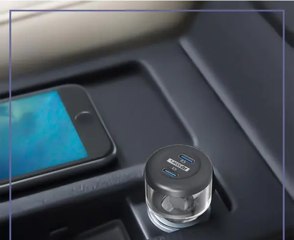 شارژر فندکی دو پورت 35 وات پاورولوژی Powerology Crystalline Quick Car Charger PCCSR011 (E)