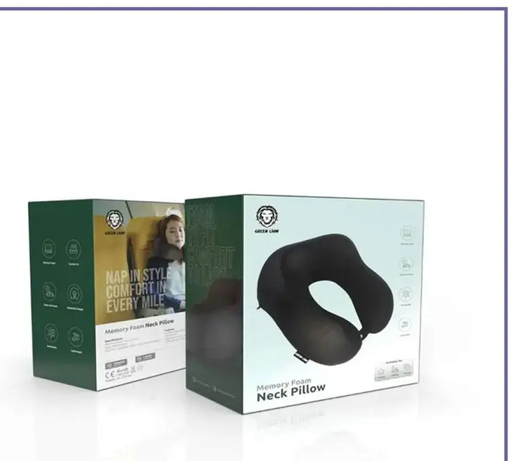 بالش گردن فوم مموری گرین لاین Green Memory Foam Neck Pillow GNMEFMNECKBK (E)