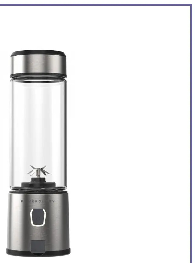 مخلوط کن شارژی 6 تیغه پاورولوژی Powerology 6 Blades Portable and Rechargeable Juicer and Blender P6BPJBK (E)