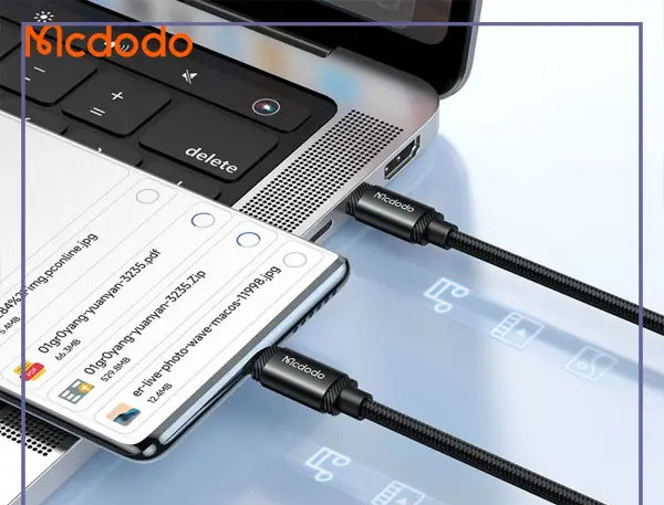 کابل تایپ سی به تایپ سی 240 وات مک دودو Mcdodo Type-C To Type-C Dat Cable CA-3680 (E)