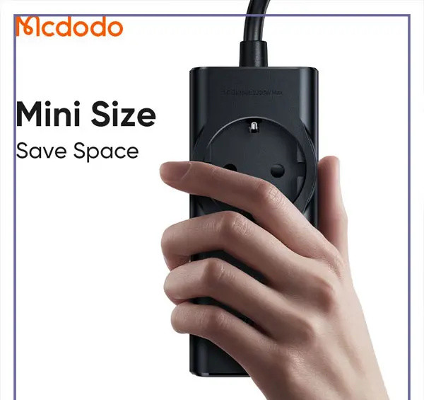 آداپتور شارژ و چند راهی محافظ برق 70 وات مک دودو Mcdodo GaN CH-4620 (E)