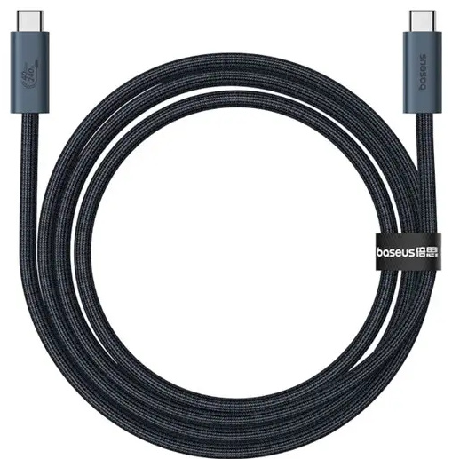 کابل دو سر تایپ سی 240 واتی 1 متری بیسوس Baseus Flash Series 2 USB 4 Data Cable P10311803111 (E)