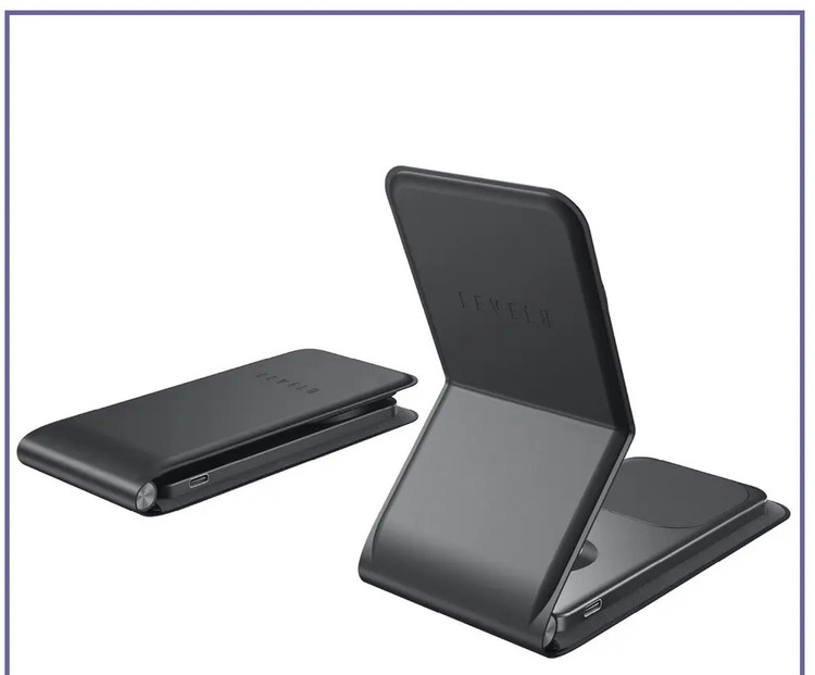 استند و شارژر وایرلس رو میزی لولو Levelo Arch Trio MagSafe Wireless Qi Compact Charging Stand (E)