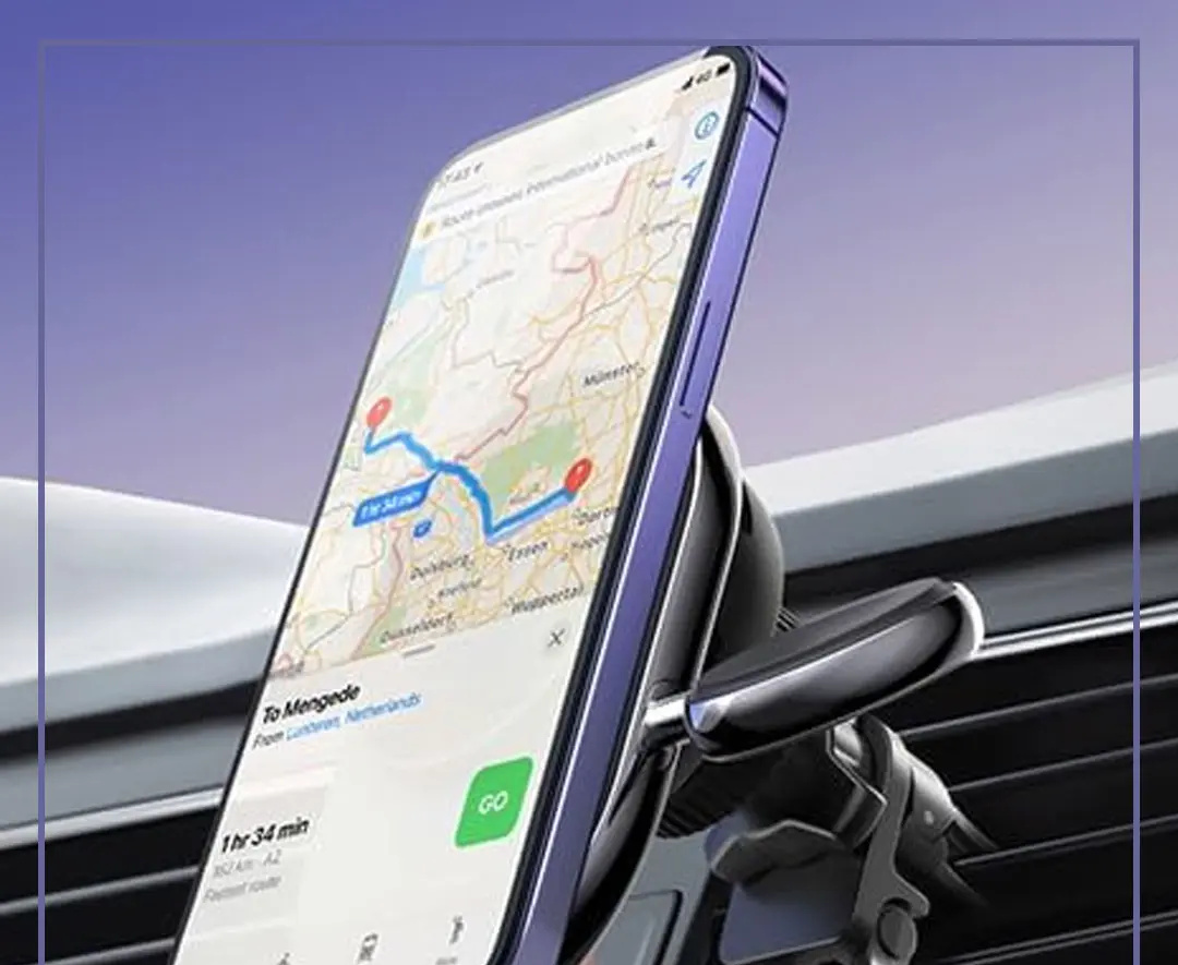 هولدر و شارژر وایرلس خودرو لولو Levelo Siena 2 In 1 Wireless Car Charger (E)
