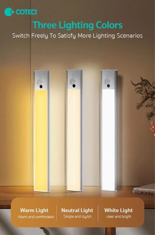 چراغ هومشند 30 سانتی کوتسی Coteci 1-World Sensor Light 89003 (E)