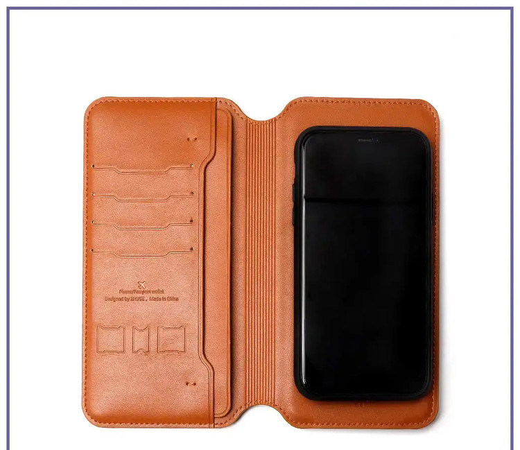 پاور بانک 1000 و کیف چرمی ژوس Zhuse Wallet Wireless Power Bank ZS-PB-037 (E)