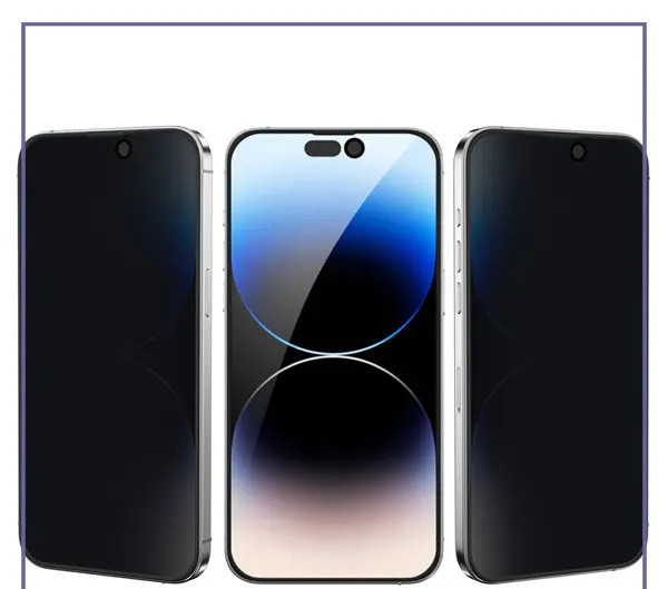 گلس حریم شخصی گرین لاین آیفون Green Lion Silicone Plus 3D Privacy Iphone 15 Pro Max (E)