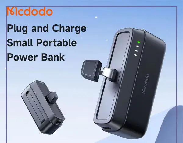 پاوربانک با سوکت لایتنینگ 5000 مک دودو Mcdodo Portable 20W Power Bank MC-628 (E)