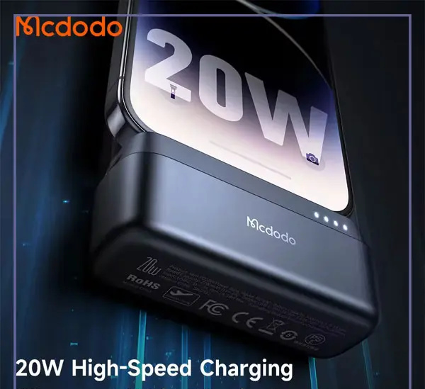 پاوربانک با سوکت لایتنینگ 5000 مک دودو Mcdodo Portable 20W Power Bank MC-628 (E)