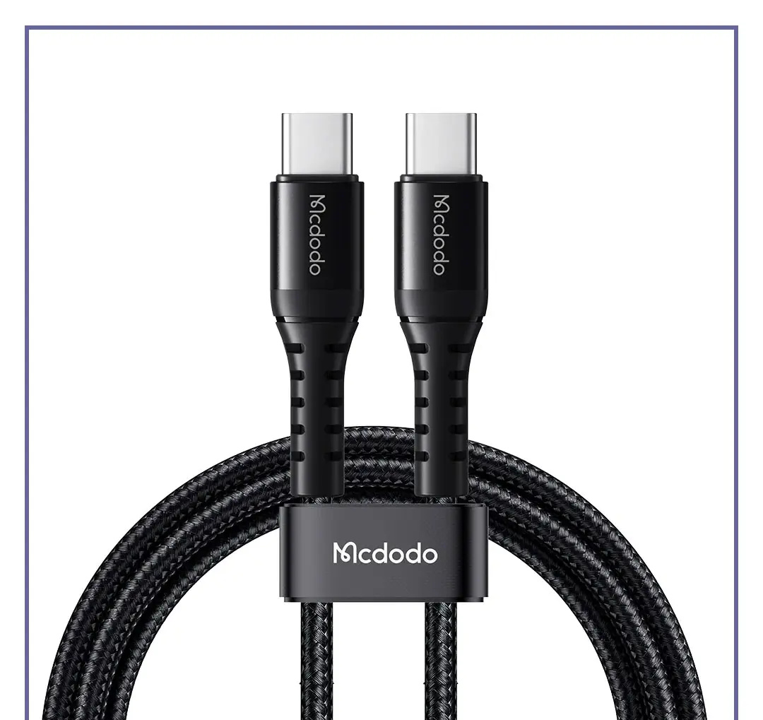 کابل دو سر تایپ سی 60 واتی 2 متر مک دودو Mcdodo Type c To Type C data Cable CA-5643 (E)