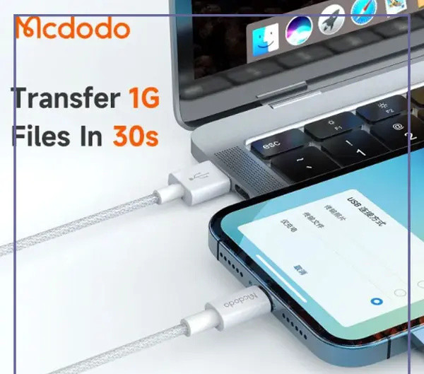 کابل لایتنینگ 1.2 متر مک دودو Mcdodo Lightning Data Cable CA-2751 (E)