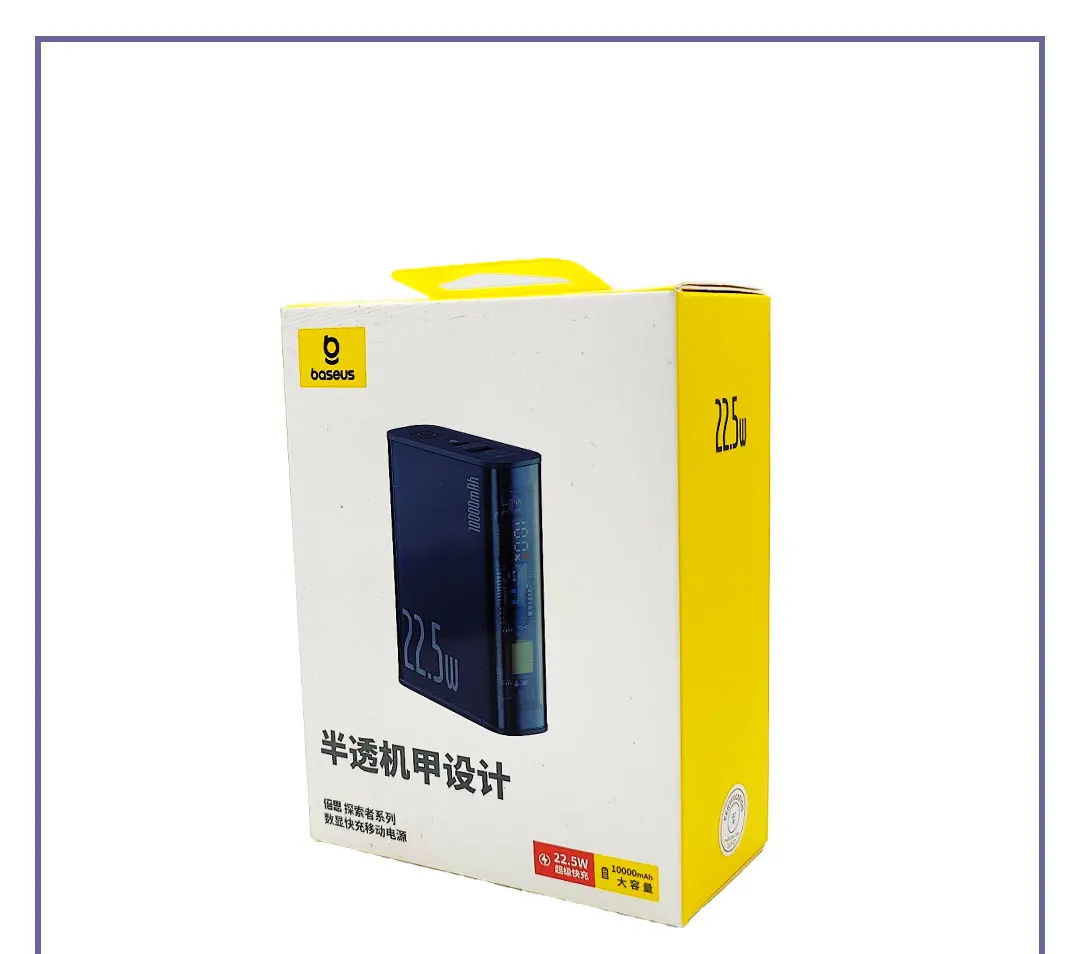 پاوربانک شفاف 22.5 وات 10000 بیسوس Baseus Explorer Series Power Bank P10019700302-00 (E)