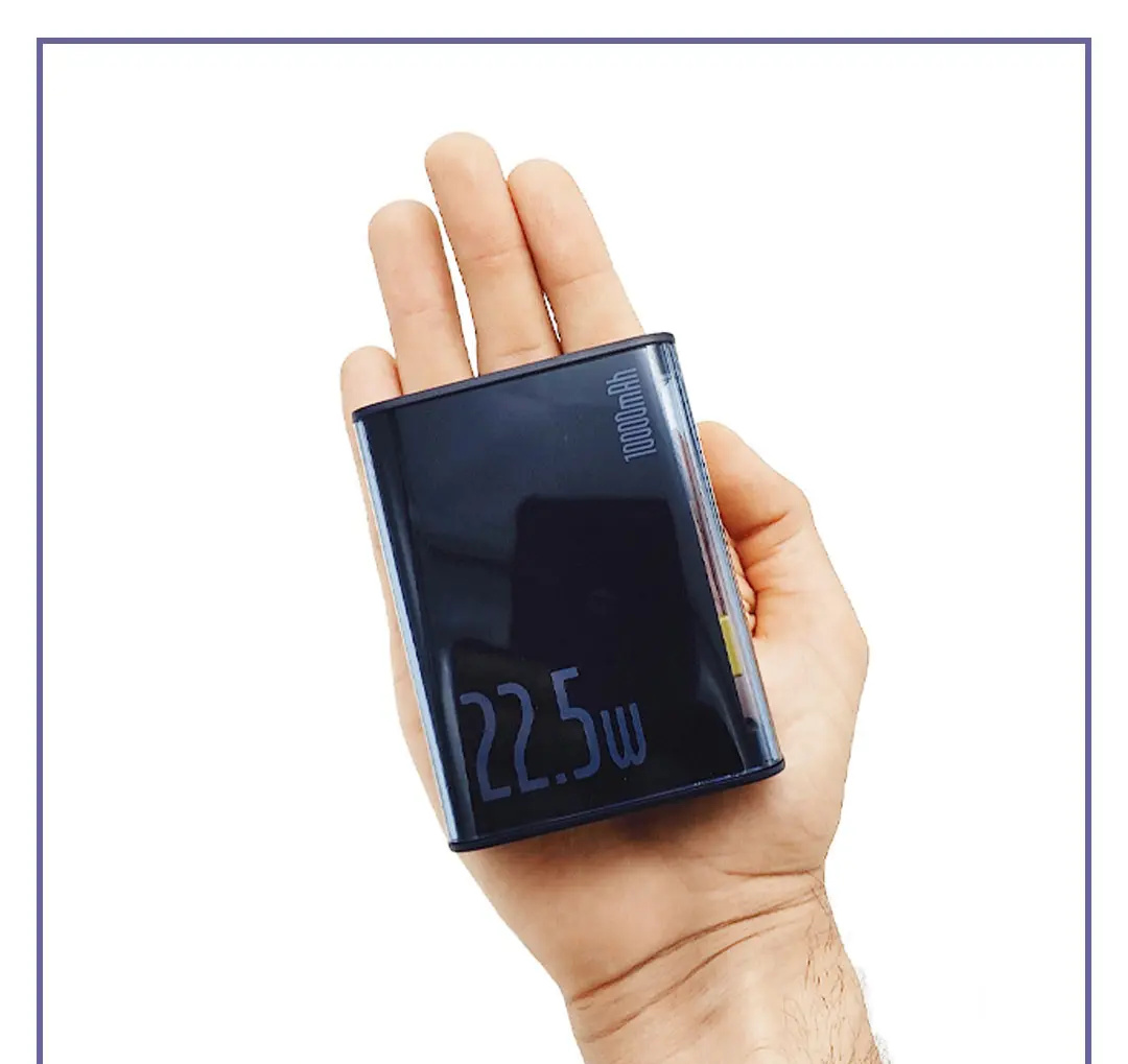 پاوربانک شفاف 22.5 وات 10000 بیسوس Baseus Explorer Series Power Bank P10019700302-00 (E)