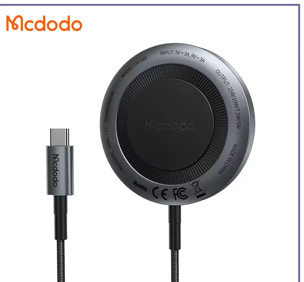 شارژر وایرلس مگسیف مکدودو Mcdodo magnetic wireless charger CH-549 (E)