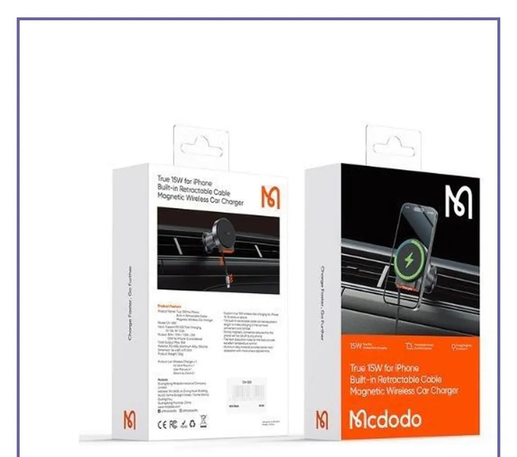 هولدر و شارژر وایرلس دریچه کولری مگنتی مک دودو Mcdodo Magnetic Wireless Car Charger CH-3000 (E)