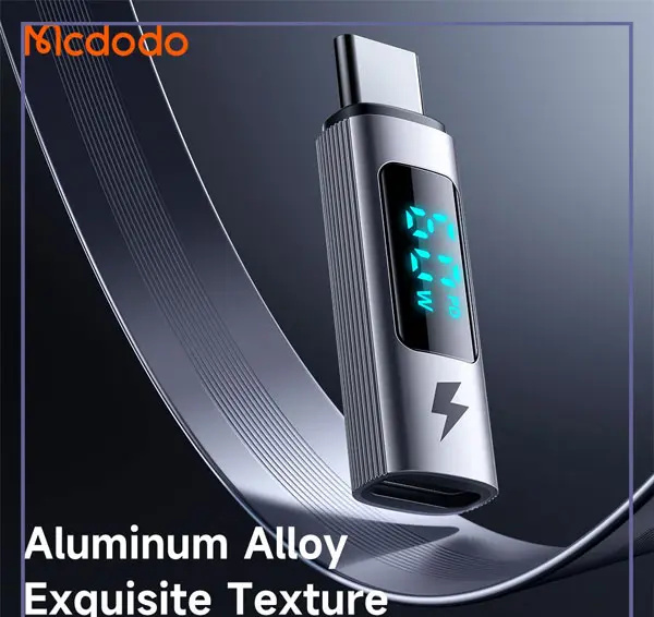 تبدیل لایتنینگ به تایپ سی با نمایشگر دیجیتال مک دودو Mcdodo Lightning To Type-C Adapter OT-5990 (E)