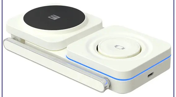 شارژر شارژ وایرلس 3 کاره لولو Levelo Aurora 3 In 1 Wireless Charger LVLA31WCWH (E)